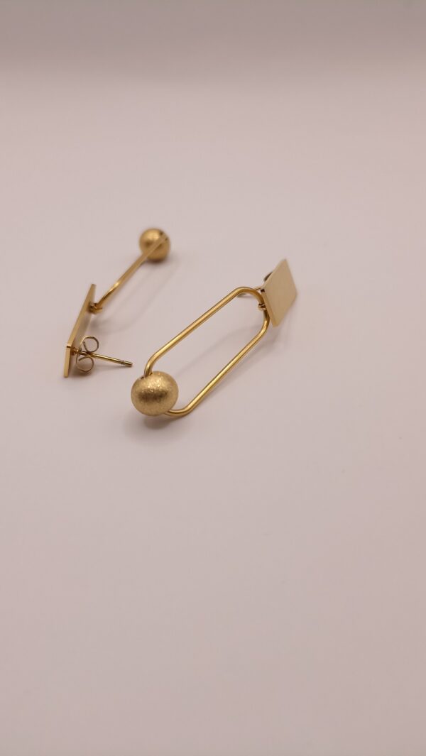 Boucles d'oreilles acier BOULNI – Image 2