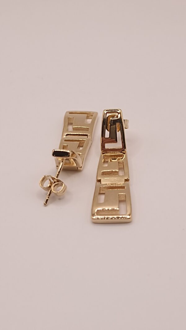 Boucles d'Oreilles en Plaqué Or 3 Microns Femme du Monde PARISS – Image 3