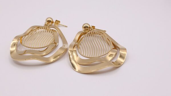 Boucles d'oreilles Acier Femme du Monde DIOLLO – Image 4