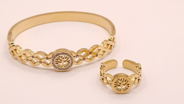 Bracelet & bague acier YIRINI