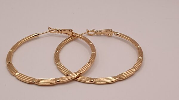 Boucles d'oreilles créoles LIMATA – Image 4