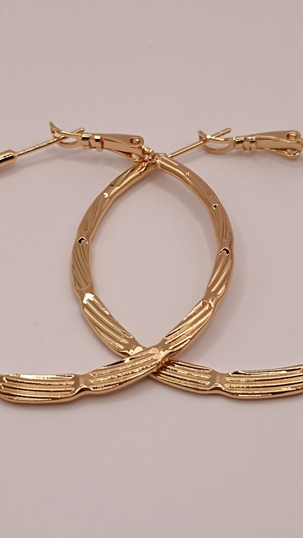 Boucles d'oreilles créoles LIMATA – Image 2
