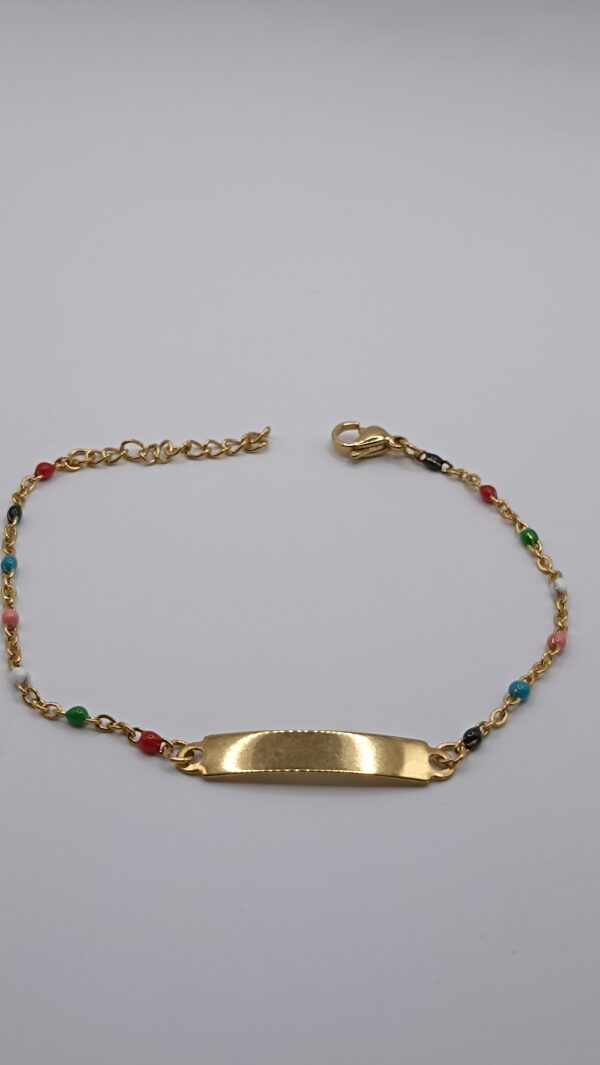 Bracelet acier inoxydable enfant PUCE
