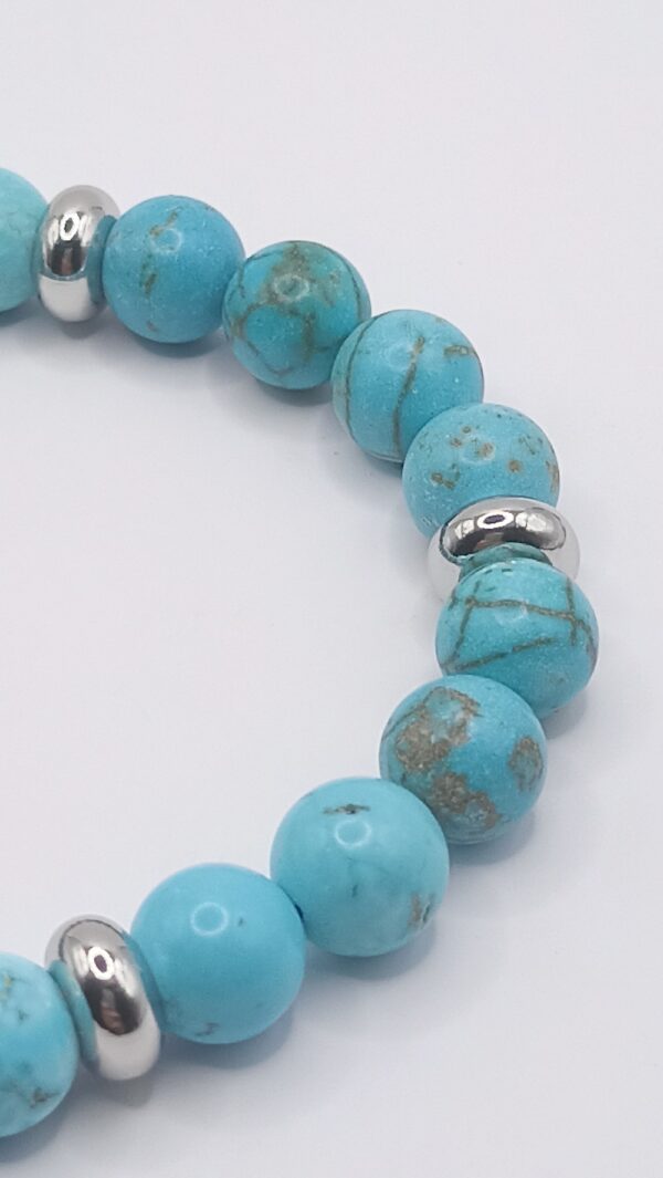 Bracelet femme imitation turquoise JIDA – Image 2