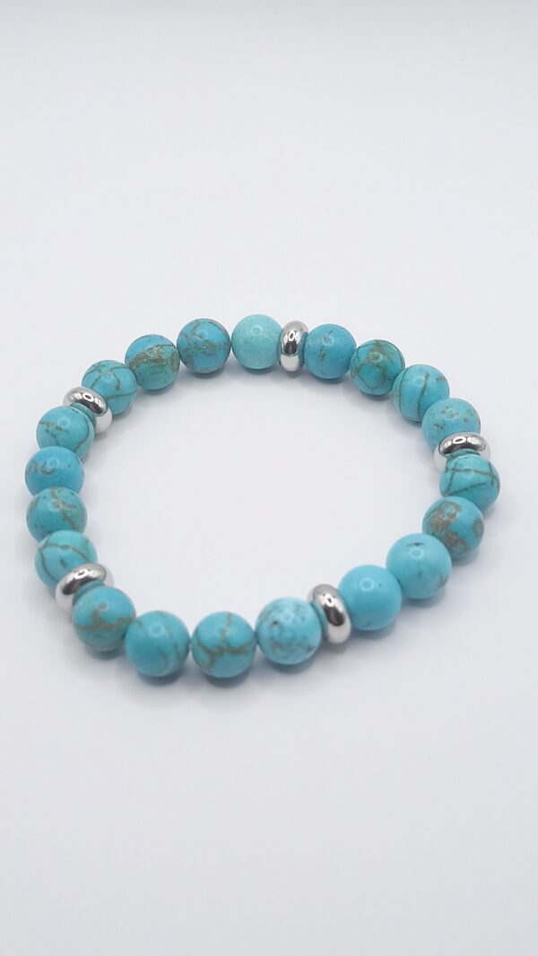 Bracelet femme imitation turquoise JIDA – Image 3