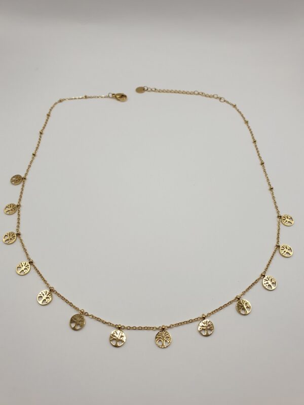 Collier acier MINI-ARBRE DE VIE