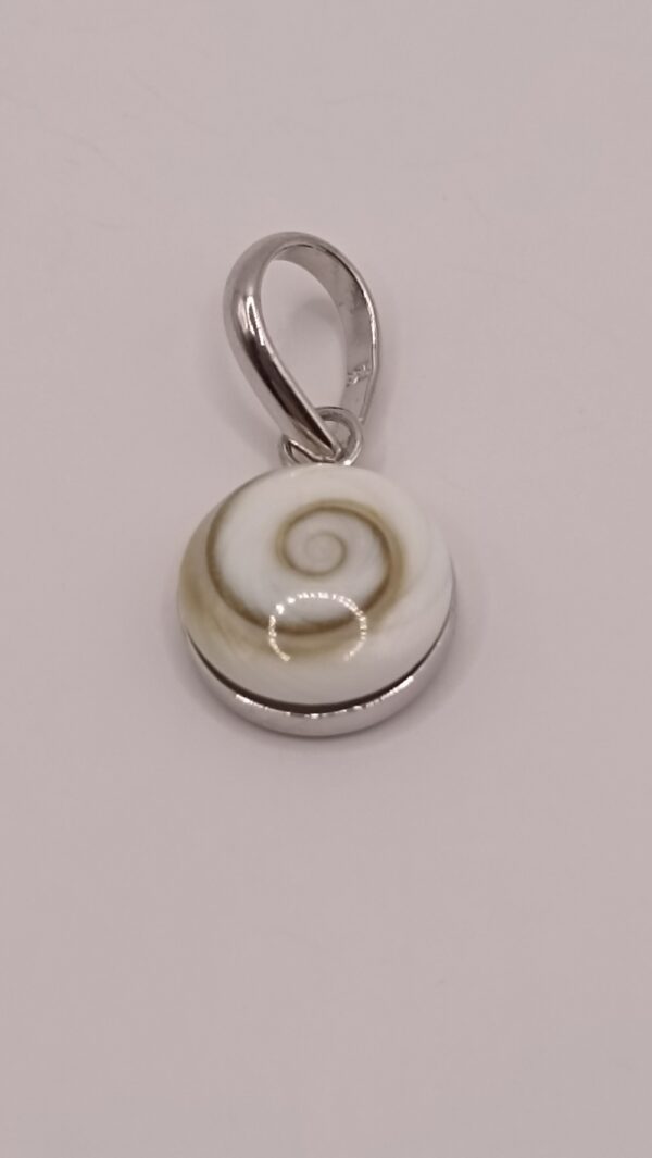 Pendentif argent massif et imitation oeil de sainte lucie  SÈTE – Image 3