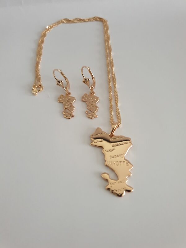 Collier & boucles CARTE MAYOTTE