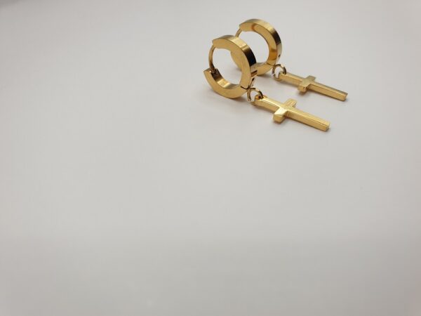 Boucles d'oreilles acier PAUL – Image 3