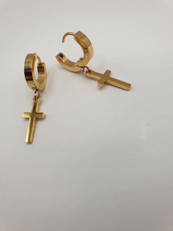 Boucles d'oreilles acier PAUL – Image 2