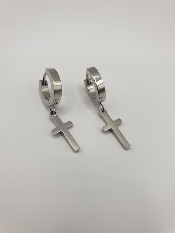 Boucles d'oreilles acier homme THOMAS