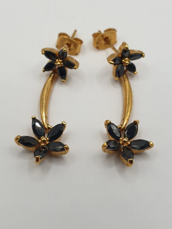 Boucles d'oreilles plaqué or FLORANE – Image 2