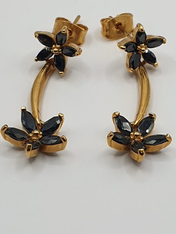 Boucles d'oreilles plaqué or FLORANE – Image 3