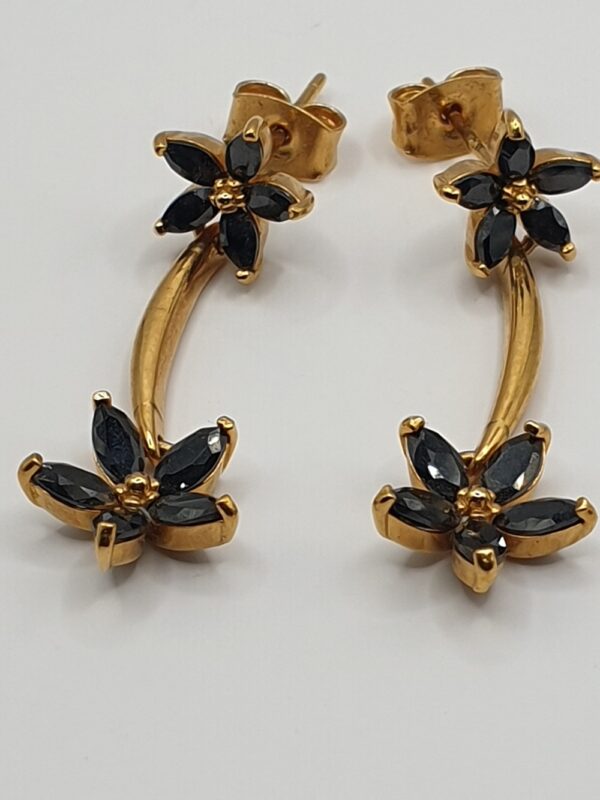 Boucles d'oreilles plaqué or FLORANE