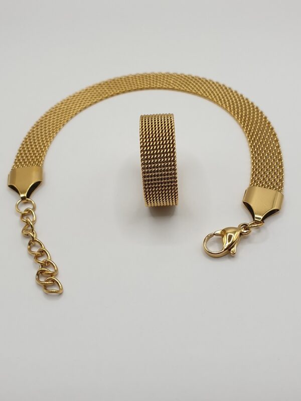 Bracelet & bague acier inoxydable TAMA B – Image 4