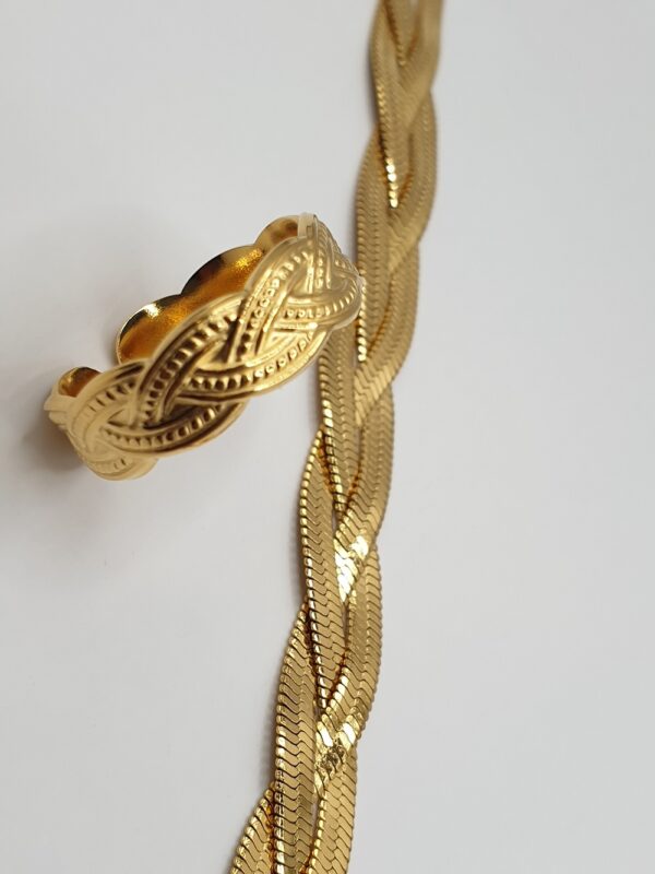Bracelet & bague acier TREMA – Image 2