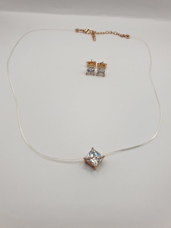 Collier & boucles FIL DE PÊCHE – Image 5