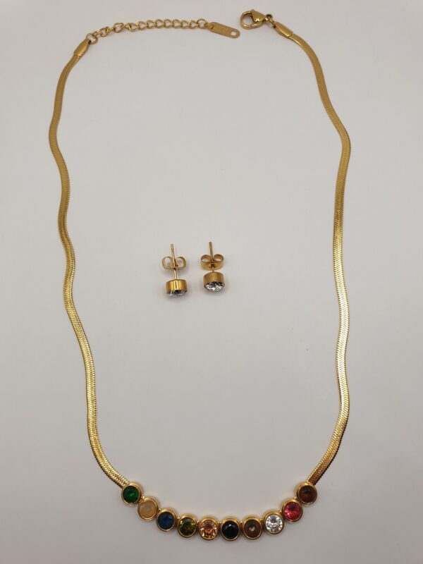 Collier & boucles acier inoxydable COLORANE – Image 2