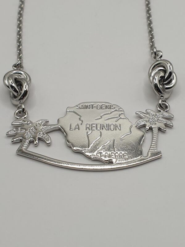 Collier & boucles ethniques REUNION BLANC – Image 2