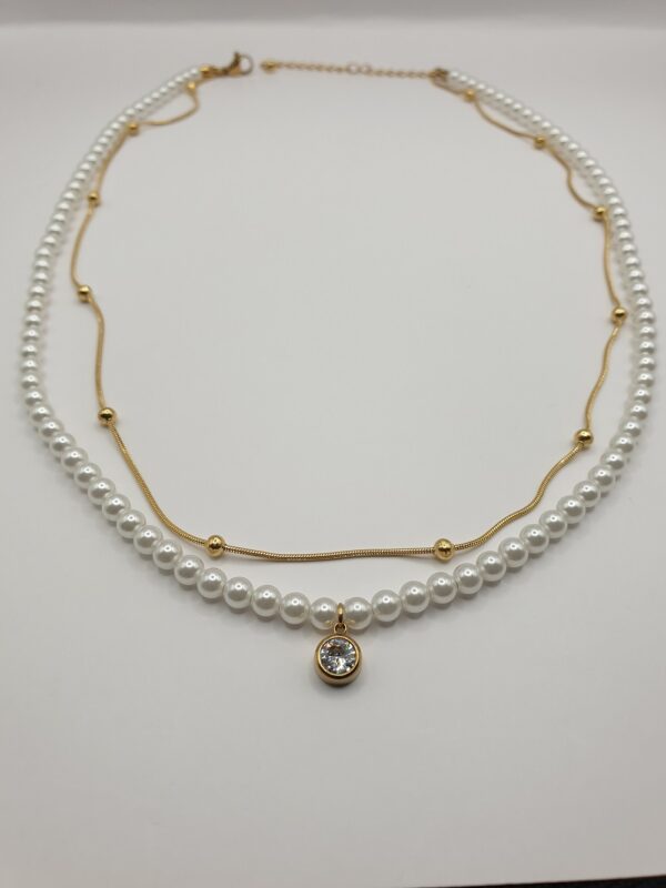 Collier acier inoxydable PERLA