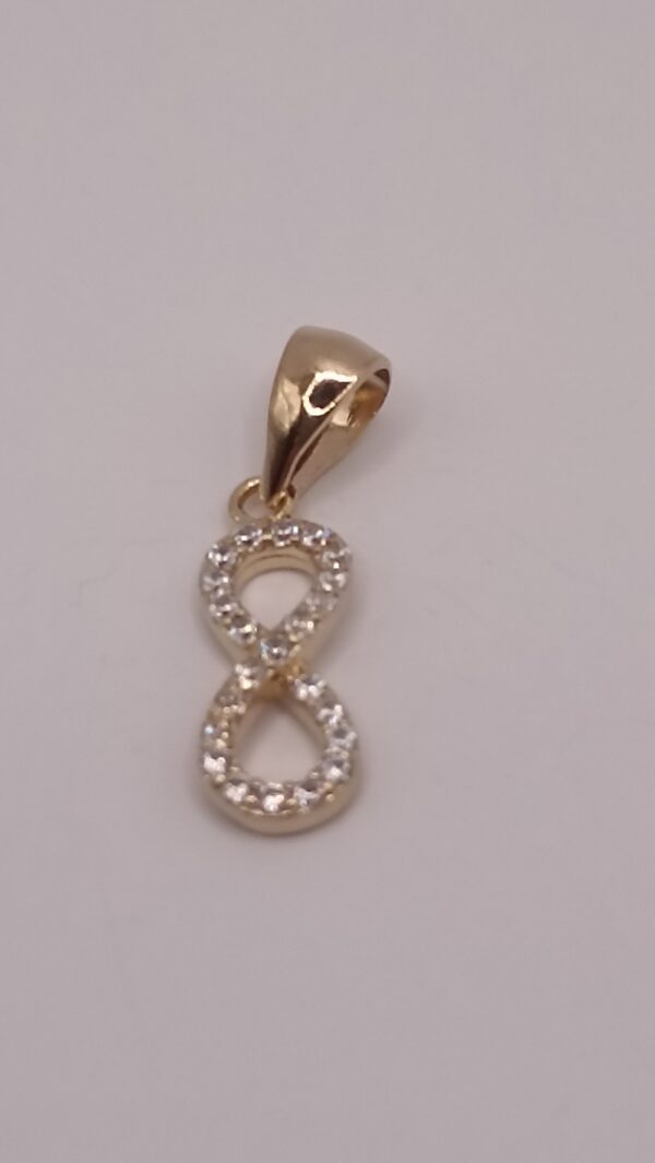 Pendentif plaqué or INFINI – Image 3