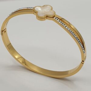 bracelet acier inoxydable femme clover, sur moderne-bijoux.fr - Bijoux ethniques et Femmes du monde