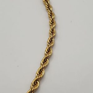 chaine cheville torsadée acier inoxydable, sur moderne-bijoux.fr - Bijoux ethnique et Femmes du monde
