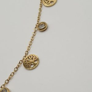 chaine de cou acier inoxydable mini-arbre-de-vie , sur moderne-bijoux.fr - Bijoux ethniques et Femmes du monde