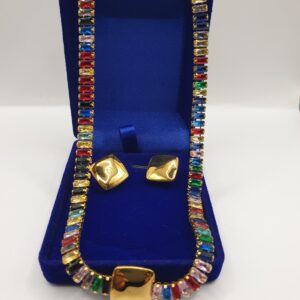 collier boucles acier inoxydable femme cleopa, sur moderne-bijoux.fr - Bijoux ethniques et femmes du monde