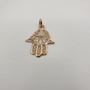 pendentif plaqué or-main de Fatima, sur moderne-bijoux.fr