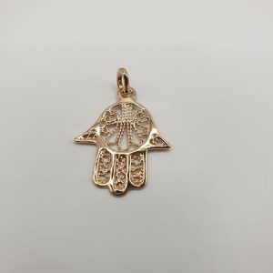 pendentif plaqué or-main de Fatima, sur moderne-bijoux.fr