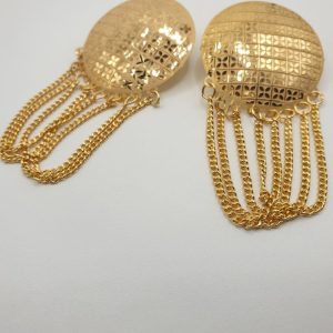 Boucles ethniques dorées Ina , moderne-bijoux .fr Bijoux ethniques & Femmes du monde