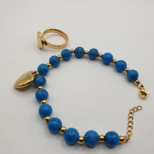 bracelet Jordana acier , sur moderne-bijoux.fr - Bijoux ethniques & Femmes du monde