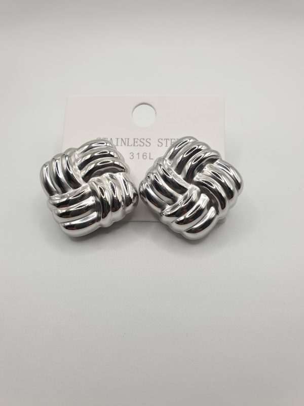 collier boucles acier inoxydable marta , sur moderne-bijoux.fr Bijoux ethniques & Femmes du monde