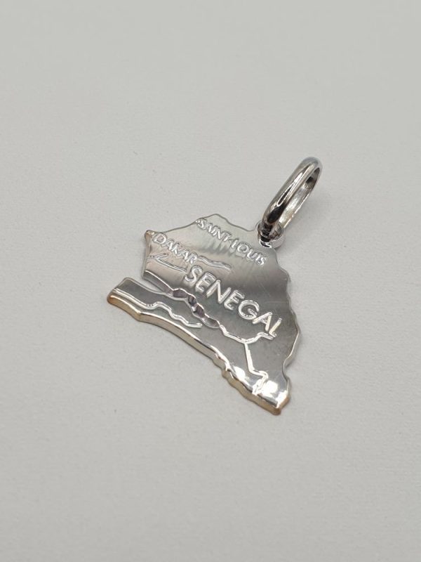 pendentif Sénégal argent massif , sur moderne-bijoux.fr - Bijoux ethniques & Femmes du monde