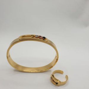 bracelet acier Clineti , sur moderne-bijoux.fr - Bijoux ethniques & Femmes du monde