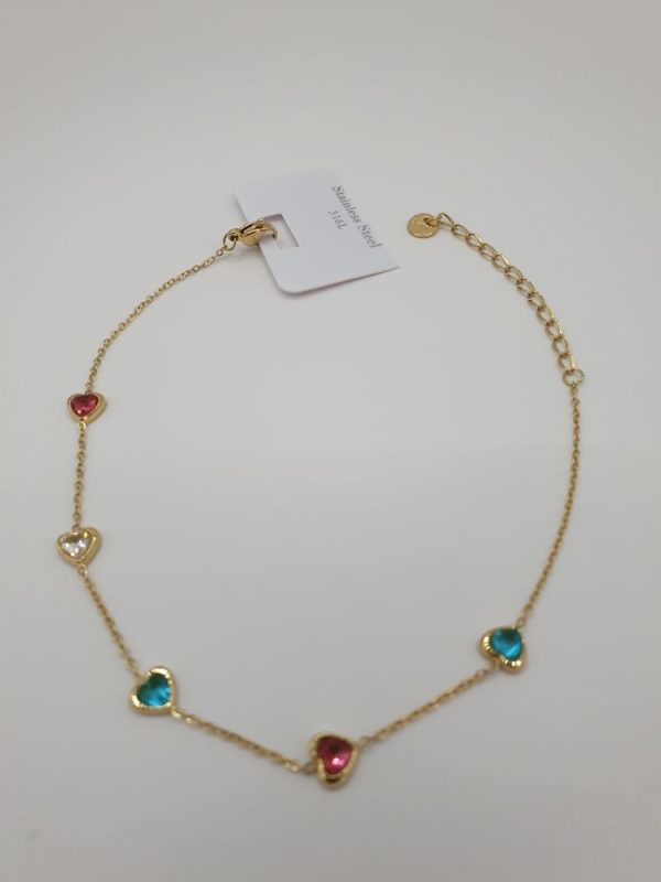 chaine cheville acier inoxydable Carolina , sur moderne-bijoux.fr Bijoux ethniques & Femmes du monde