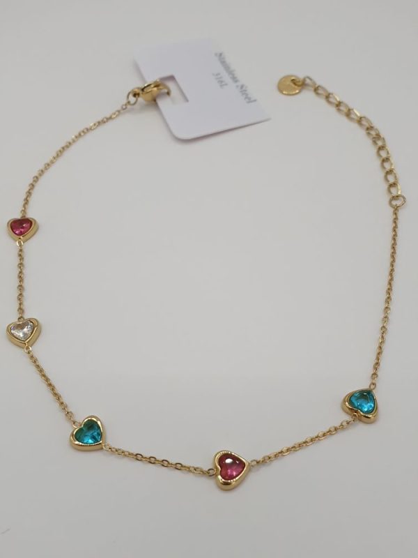 chaine cheville acier inoxydable Carolina , sur moderne-bijoux.fr Bijoux ethniques & Femmes du monde