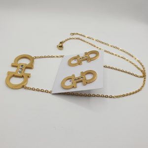 collier boucles acier Omega , sur moderne-bijoux.fr - Bijoux ethniques & Femmes du monde