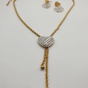 collier boucles acier sadio , sur moderne-bijoux.fr - Bijoux ethniques & Femmes du monde