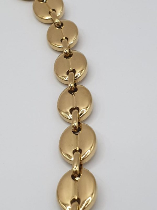Chaine cou acier inoxydable grain de café , sur moderne-bijoux.fr Bijoux Ethniques & Femmes du monde