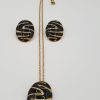 collier boucles acier inoxydable koa , sur moderne-bijoux.fr - Bijoux ethniques & Femmes du monde