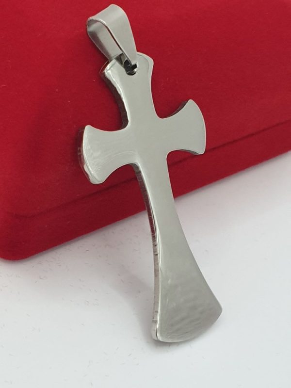 croix acier inoxydable lutin inri , sur moderne-bijoux.fr - Bijoux ethniques & Femmes du monde