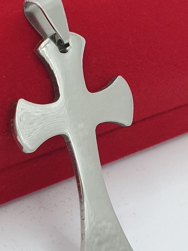 croix acier inoxydable lutin inri , sur moderne-bijoux.fr - Bijoux ethniques & Femmes du monde