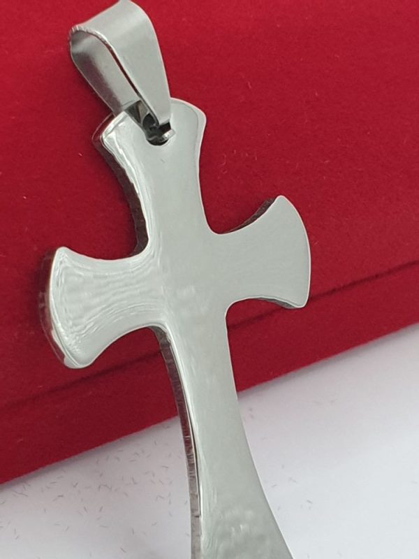 croix acier inoxydable lutin inri , sur moderne-bijoux.fr - Bijoux ethniques & Femmes du monde