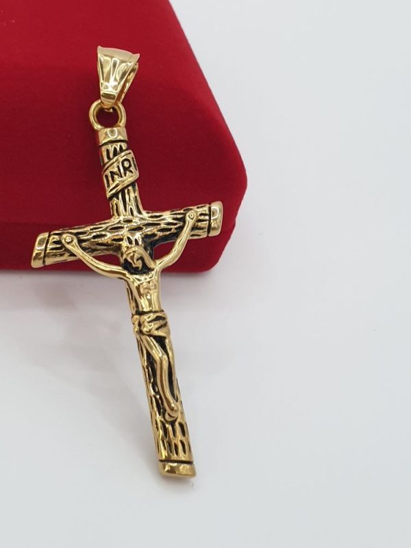 croix homme acier inoxydable INRI , sur moderne-bijoux.fr Bijoux ethniques & Femmes du monde
