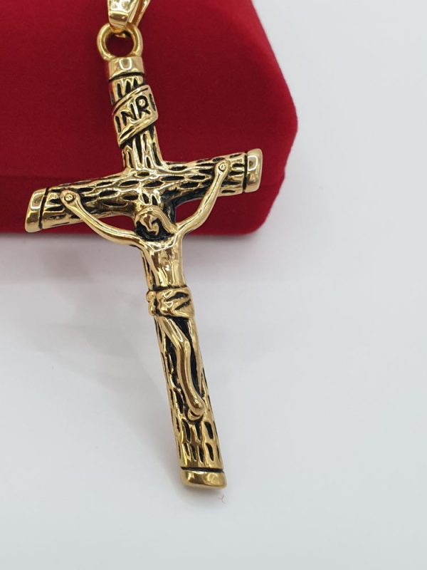 croix homme acier inoxydable INRI , sur moderne-bijoux.fr Bijoux ethniques & Femmes du monde