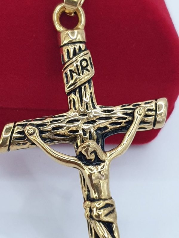 croix homme acier inoxydable INRI , sur moderne-bijoux.fr Bijoux ethniques & Femmes du monde