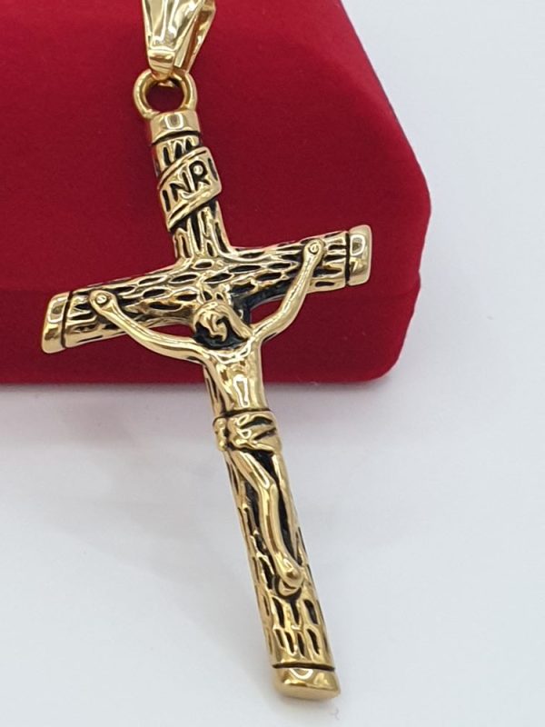 croix homme acier inoxydable INRI , sur moderne-bijoux.fr Bijoux ethniques & Femmes du monde