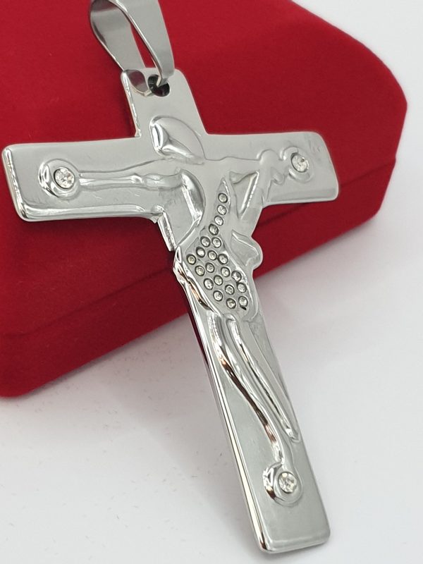 croix homme acier inoxydable inri paul , sur moderne-bijoux.fr Bijoux ethniques & Femmes du monde